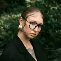 Серьги металл "Дуга" гладкая, тренд, цвет золото