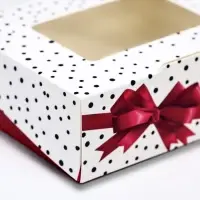 Коробка складная &laquo;Красный бант&raquo; 10&times;8&times;3.5 см