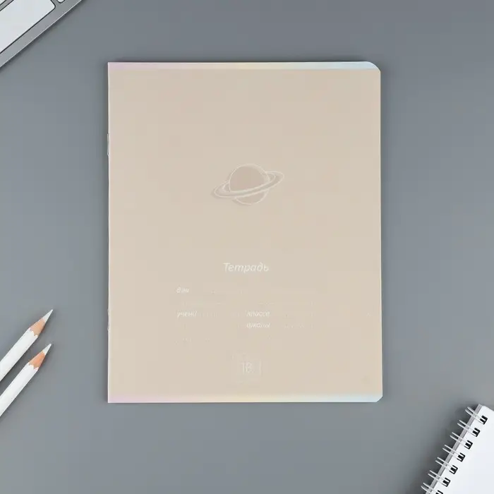 Тетрадь в клетку 18 листов А5, на скрепке &laquo;Школа&raquo;, обложка мелованный картон, 5 видов МИКС