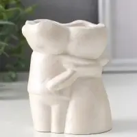 Подсвечник для тонких свечей &laquo;Пара&raquo;, 10&times;7.5&times;5.5 см, перламутр