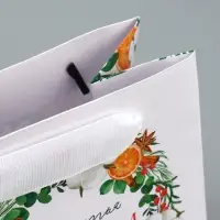 Пакет подарочный новогодний ламинированный квадратный &laquo;Счастье&raquo;, 14 х 14 х 9 см