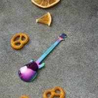 Ложка десертная из нержавеющей стали Magistro &laquo;Гитара&raquo;, длина 12 см, цвет хамелеон