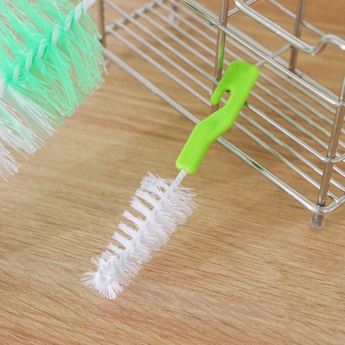 Набор ёршиков для посуды Доляна, 2 шт: 25&times;6 см, 12&times;2 см, цвет МИКС