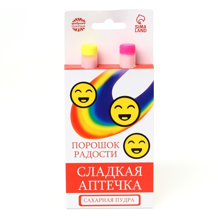 Сахарная пудра &laquo;Порошок радости&raquo; на подложке, 2 шт.