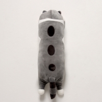 Мягкая игрушка &laquo;Котик&raquo;, с пледом, 65 см, цвет серый