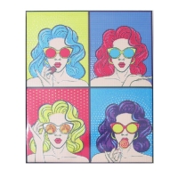 Алмазная мозаика с полным заполнением на подрамнике &laquo;Поп-арт&raquo;, 40 &times; 50 см