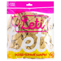 Шар латексный 12" &laquo;Хром&raquo;, металл, набор 100 шт., цвет золотой