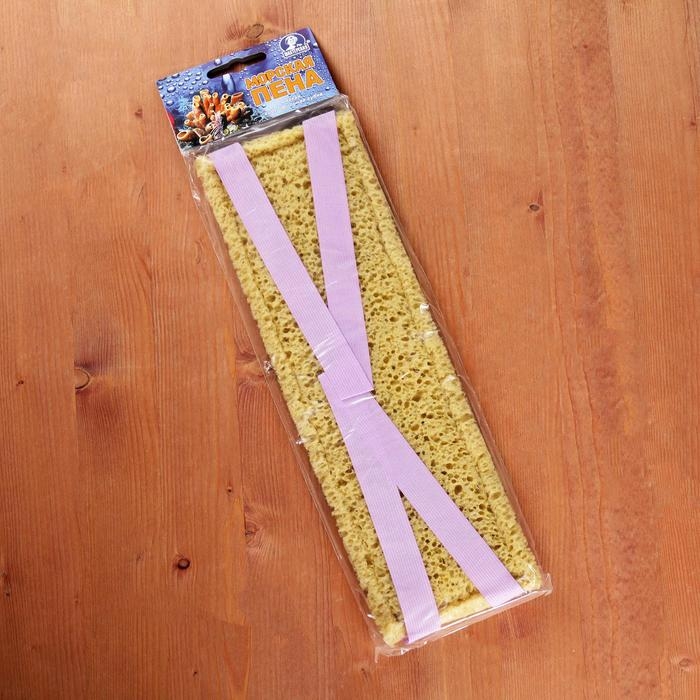 Губка для тела мягкая &laquo;Морская пена&raquo;, 38&times;12 см, цвет МИКС