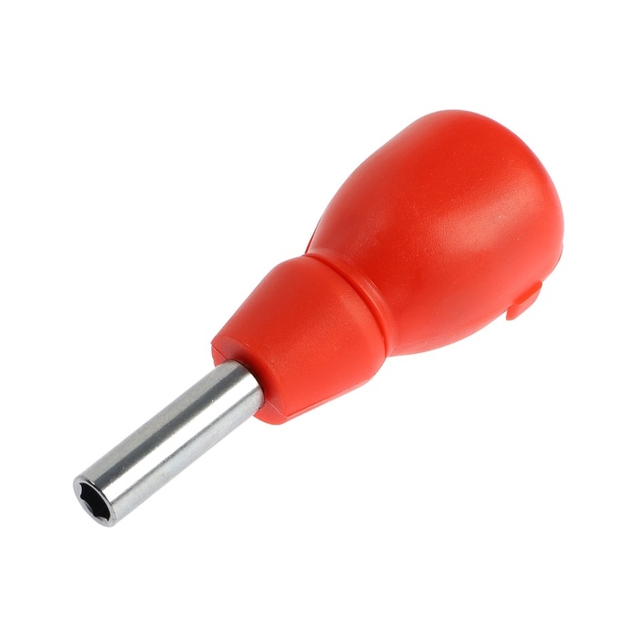 Отвертка с набором бит ЛОМ, пластиковая рукоятка, 5 предметов