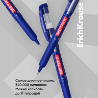 Ручка-роллер Erich Krause METRIX, узел 0.5, чернила синие, длина письма 1200 метров