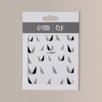 Наклейки для ногтей &laquo;FRENCH&raquo;, цвет белый/серебристый/чёрный