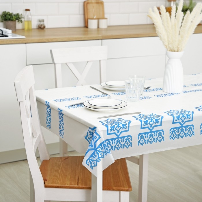 Скатерть без основы одноразовая &laquo;Русские узоры&raquo;, 110&times;220 см, МИКС