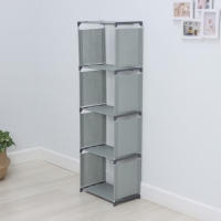 Стеллаж для хранения многофункциональный LaDо́m, 41&times;27&times;125 см, цвет серый
