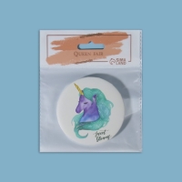 Зеркало складное &laquo;Единорог&raquo;, d = 7,5 см, рисунок МИКС