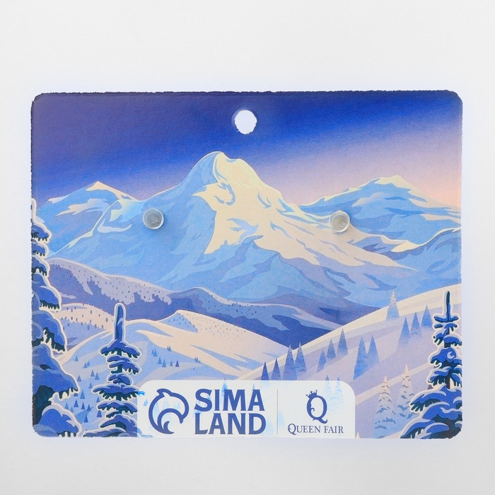 Серьги &laquo;Новогодние&raquo; пушистая снежинка, цвет белый в золоте