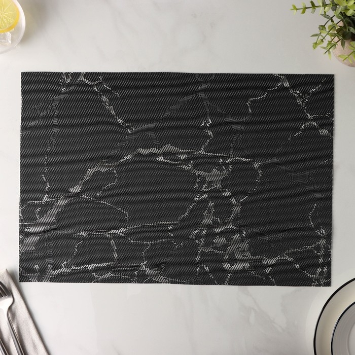 Салфетка сервировочная на стол Magistro &laquo;Мрамор&raquo;, 45&times;30 см, цвет серый