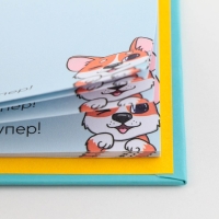 Блок для записей 3 шт. по 30 листов, стикеры, ручка шариковая синяя паста 0,7 мм &laquo;Для тех, укого лапки&raquo;