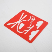 Трафареты &laquo;Транспорт, земной, воздушный, морской&raquo; лист бумаги, набор 6 шт.