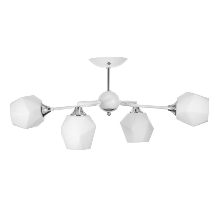 Люстра "Миссури" 4хЕ27 40Вт белый 71х36х29см BayerLux