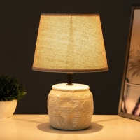 Настольная лампа "Леонила" Е14 40Вт серый 20х20х30см RISALUX