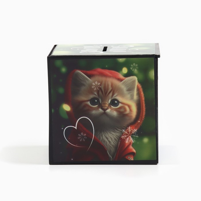 Копилка новогодний подарок &laquo;Новый год: Загадай желание &raquo; 7 х 7 см