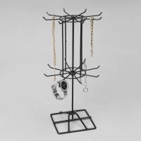 Вертушка, 2 яруса по 8 крючков, 20&times;20&times;40, цвет чёрный