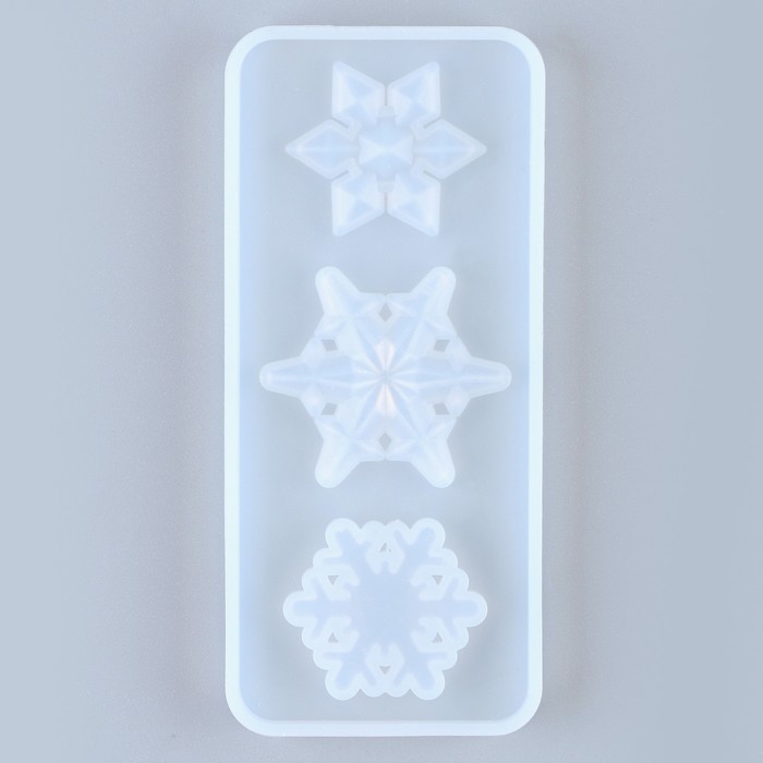 Форма силиконовая универсальная &laquo;Снежинка&raquo; 3 в 1, размер: от 2,4 до 3 см