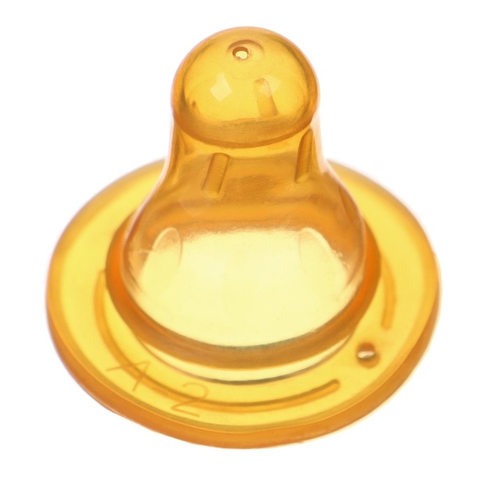 Соска на  бутылочку, от 6 мес., Молочная, классическое горло,  быстрый поток, 2 шт.