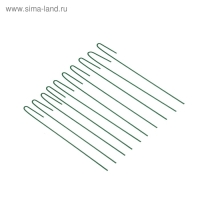 Колышек универсальный, h = 40 см, ножка d = 0.3 см, набор 10 шт., зелёный, Greengo