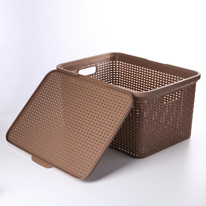 Корзина для хранения &laquo;Артлайн&raquo;, 30 л, 46&times;34&times;25 см, цвет МИКС