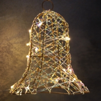 Светодиодная фигура &laquo;Колокол&raquo; 20х15х15 см, 20 LED, батарейки AAx2 (не в комплекте), свечение теплое белое