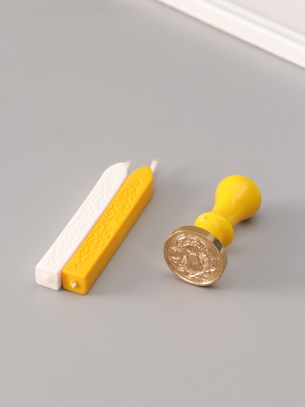 Сургучный набор "Солнце и луна" печать, ручка, сургуч 12,5х10х3,6 см