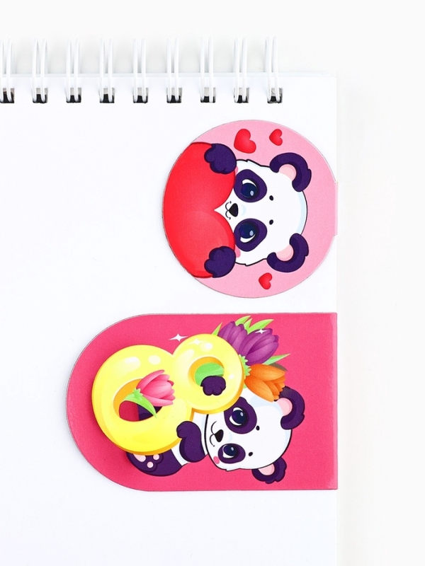 Магнитные закладки 2 шт "С 8 марта"