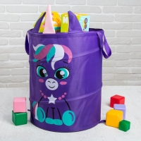 Корзина для хранения игрушек &laquo;Единорог&raquo;, с ручками, 45х35х35 см