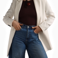 Портупея с кулоном &laquo;Сердечко&raquo; кожа, трансформер, бордовая, 150 см