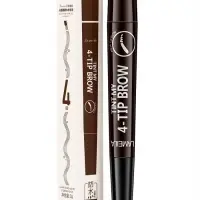 Водостойкий карандаш для бровей оттенок 03, темно коричневый, 2 г