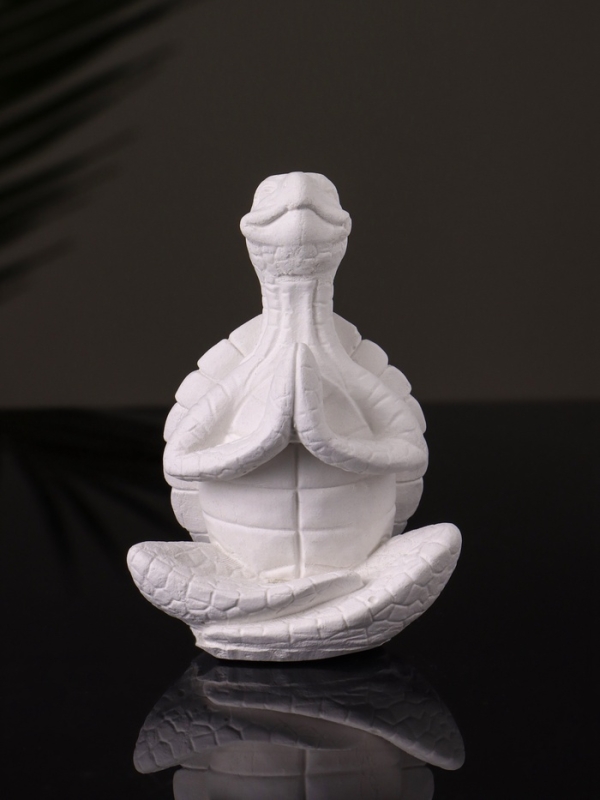 Фигура "Черепаха в  позе лотоса" 8х6 см, натуральный