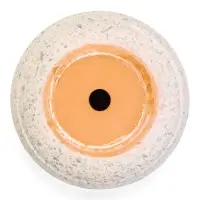 Горшок цветочный  с поддоном 0,8 л, белый керамика "Пряности" (М)