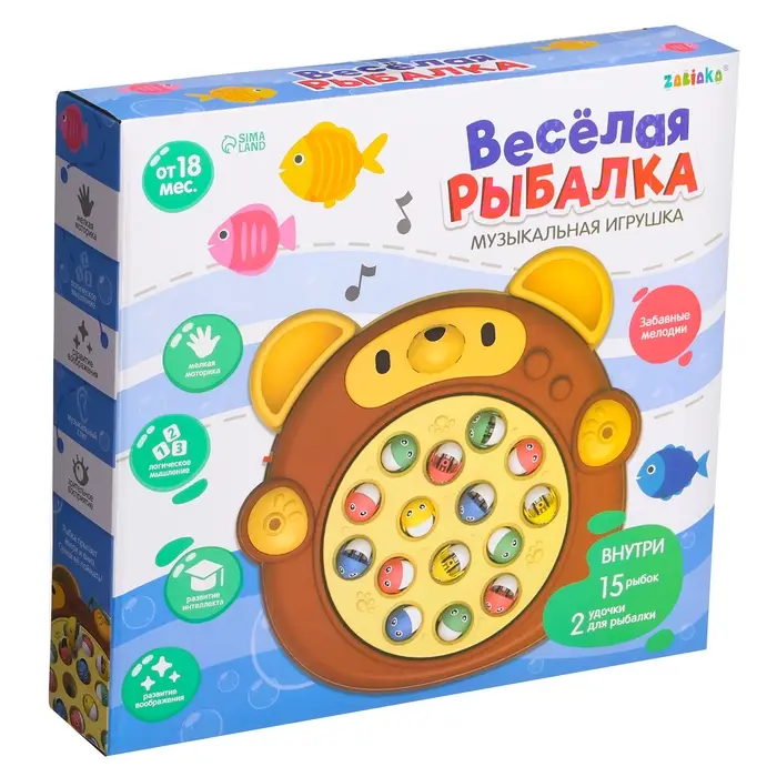 Музыкальная игрушка &laquo;Весёлая рыбалка: Мишка&raquo;, звук