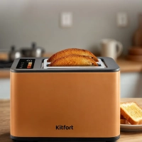 Тостер для хлеба с поддоном для крошек КТ-6877 - 750-900 Вт