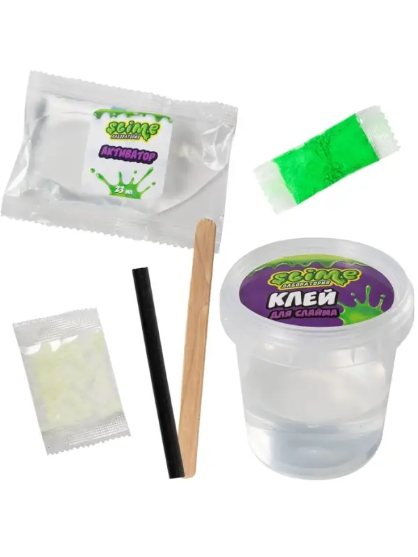 Игрушка для детей модели Slime лаборатория "Светящийся slime" 100 г