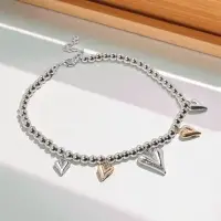 Колье "Сердце" минимализм, цветной