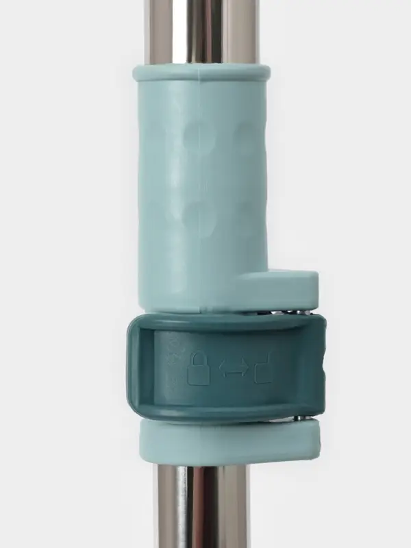 Водосгон для пола, силиконовый поворотный сгон 35 см, черенок нерж. сталь 58-97 см