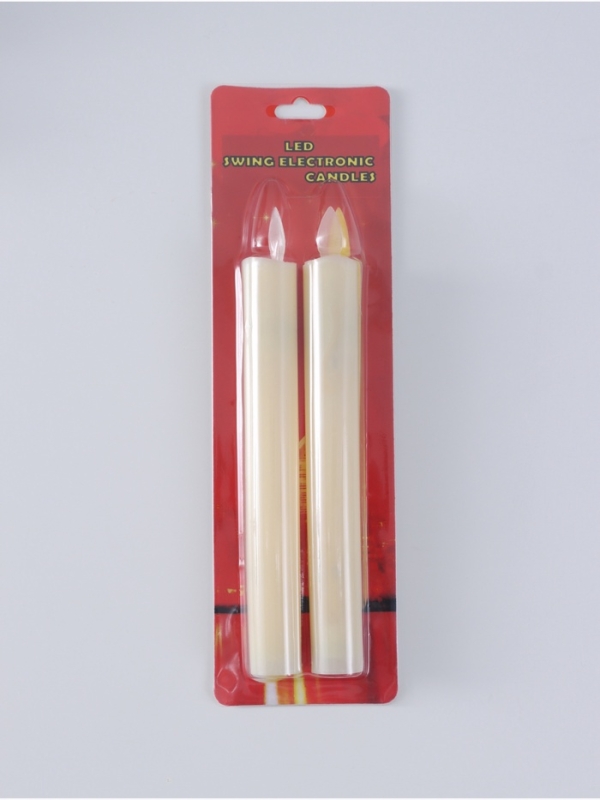 Ночник свеча "Романтика" набор 2 шт LED 3xААА 2,2х2,2х22см