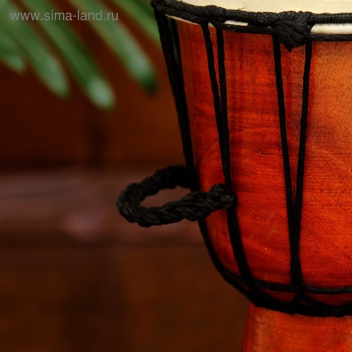 Сувенирный музыкальный инструмент барабан джембе "Классика" 25х14х14 см