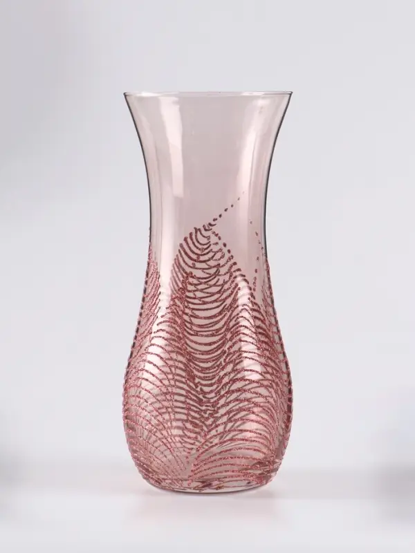 Ваза &laquo;Тодес&raquo; волна, h=26 см, стекло, светло-розовая