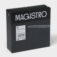 Подставка для ножей с наполнителем Magistro &laquo;Нежность&raquo;, пластик, 21&times;7,5&times;22, чёрная