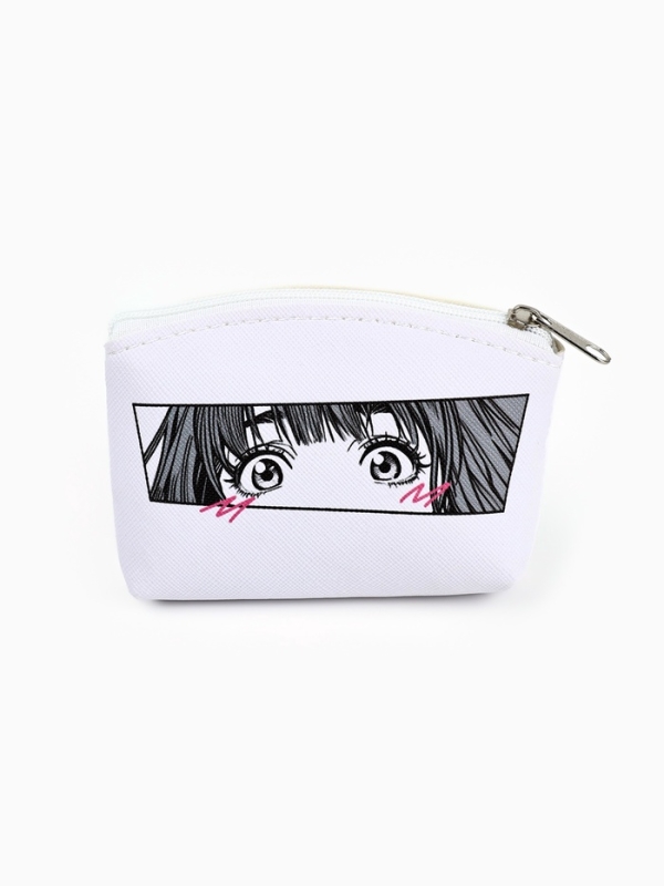 Кошелёк молодёжный &laquo;Аниме&raquo; черно-белый, 11 х 7 см