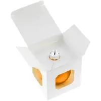 Елочный шар Finery Matt, 8 см, матовый оранжевый