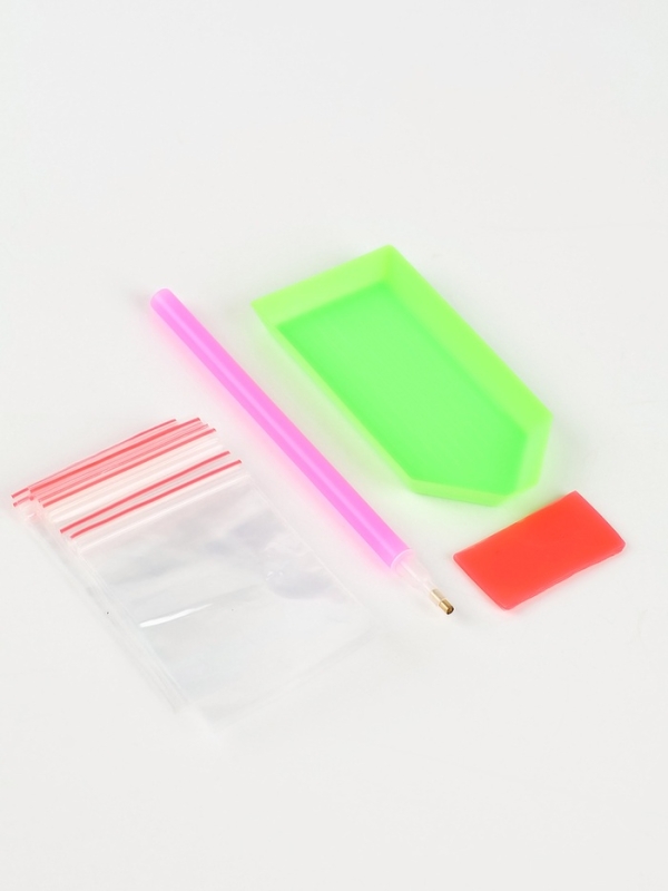 Алмазная мозаика по фото с полным заполнением &laquo;Gray&raquo;, на холсте с подрамником, А4